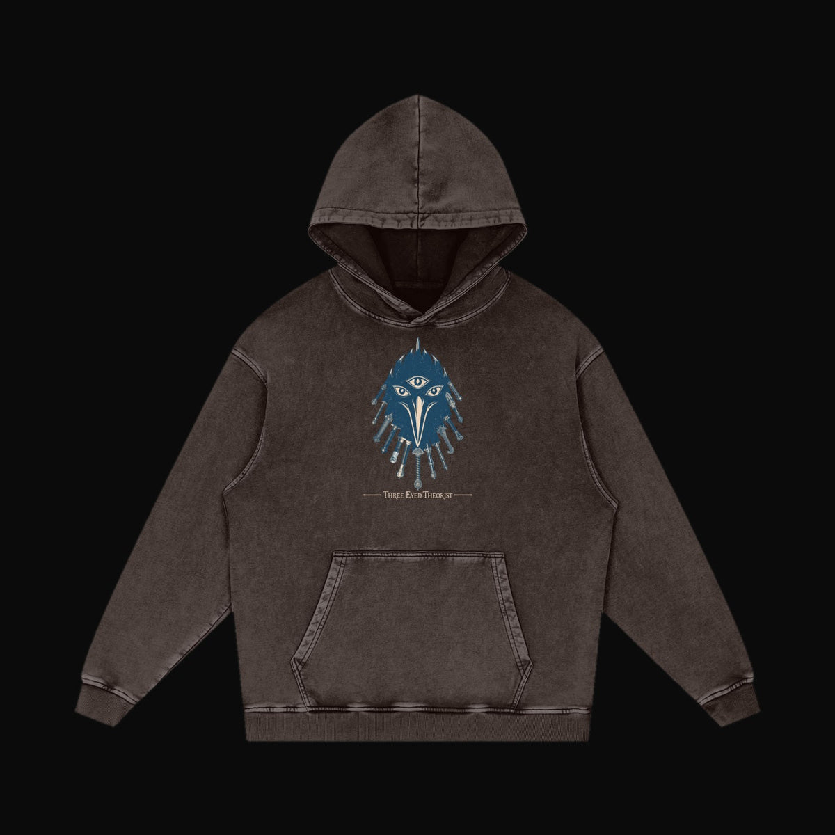 The Three Eyed Raven Hoodie - garment 8 (art front)