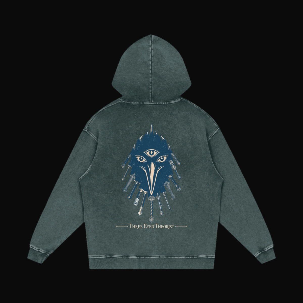 The Three Eyed Raven Hoodie - garment 6