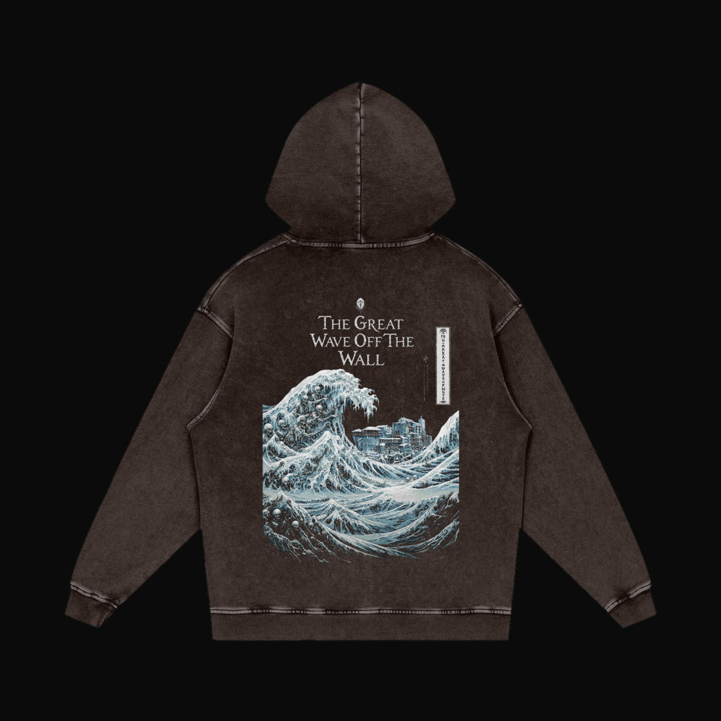 The Great Wave Off The Wall Hoodie - garment 4