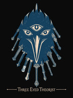 The Three Eyed Raven Hoodie - the art, back