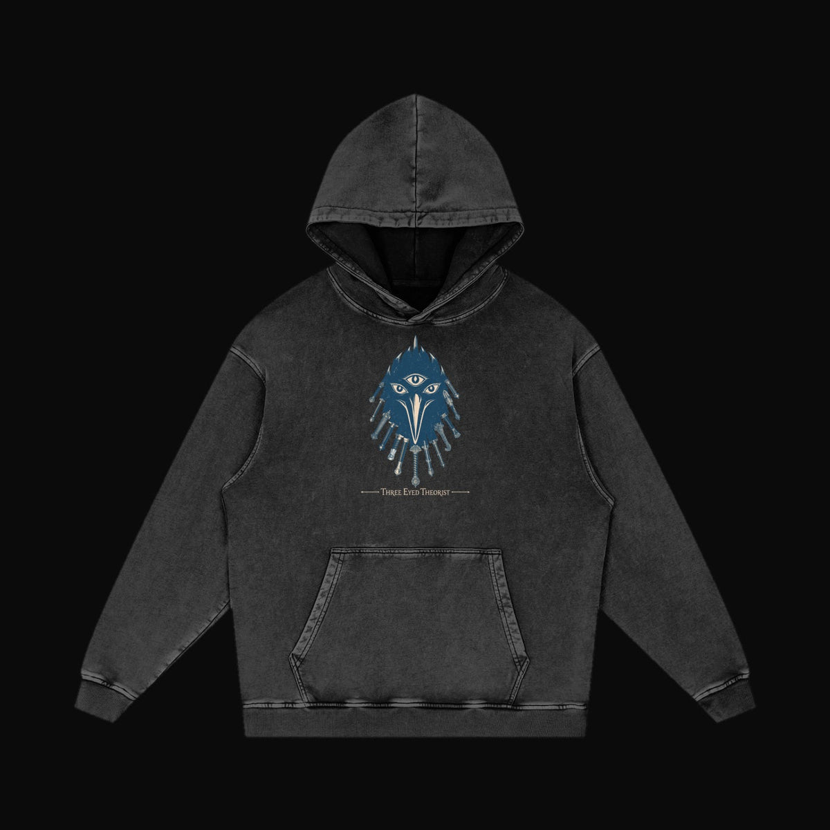 The Three Eyed Raven Hoodie - garment 7 (art front)