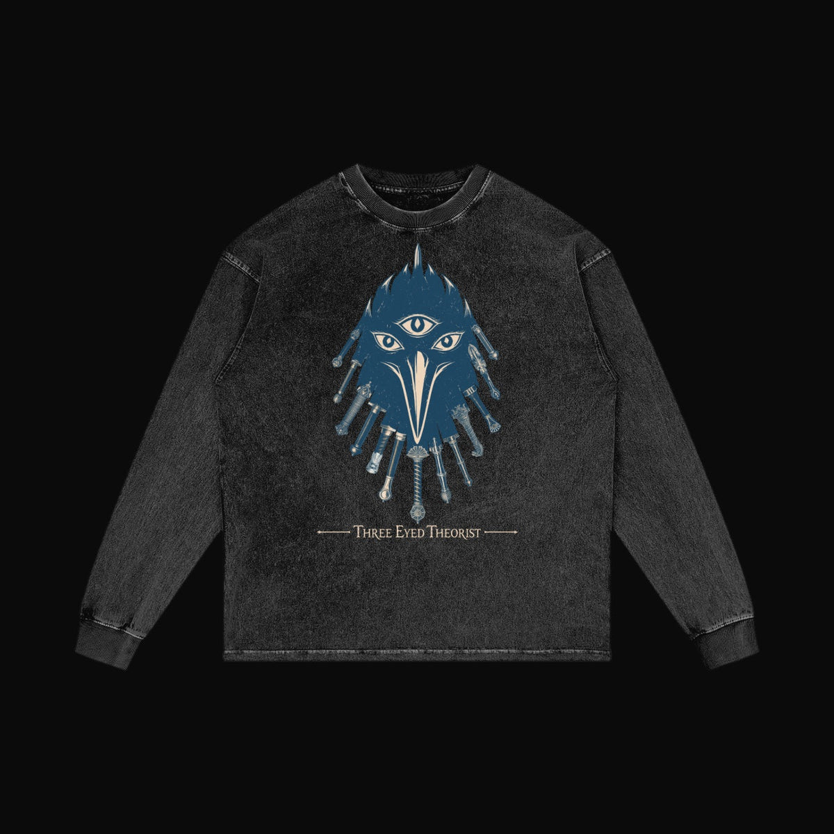 The Three Eyed Raven Long Sleeve - garment 5 (art front)