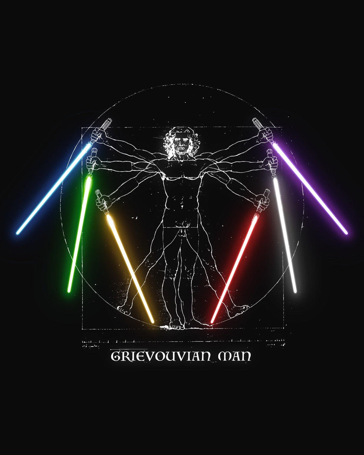 Grievouvian Man Long Sleeve - the art, back
