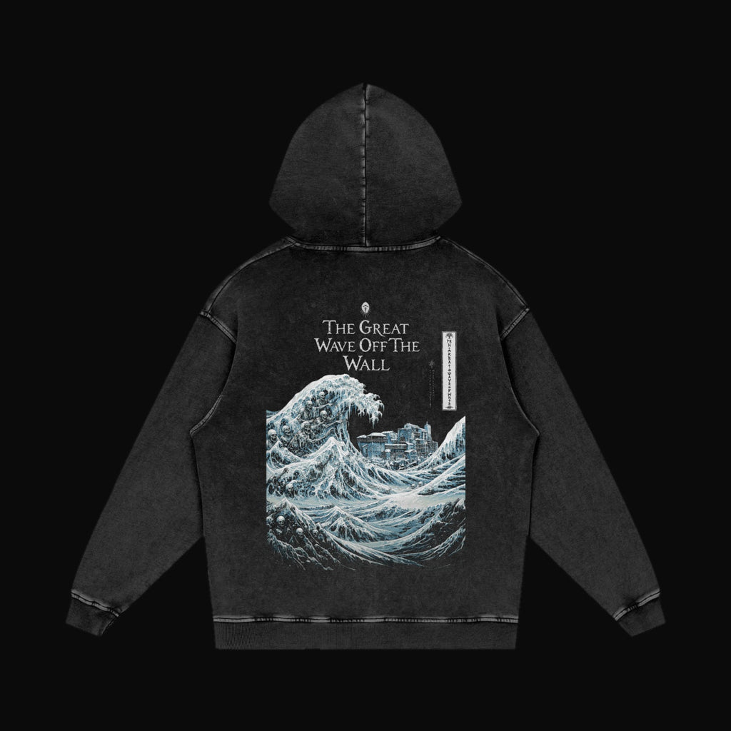 The Great Wave Off The Wall Hoodie - garment 2
