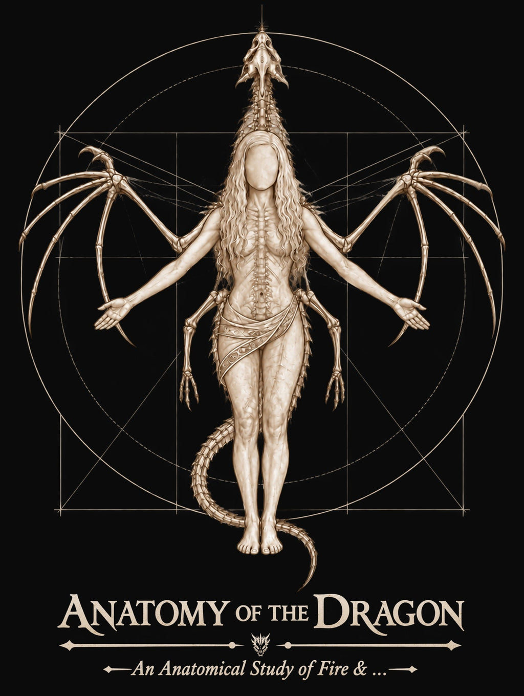 Anatomy of the Dragon Long Sleeve - the art, front