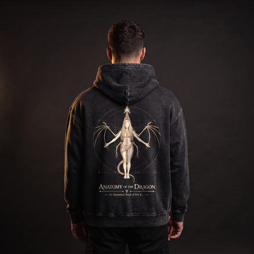 Anatomy of the Dragon Hoodie - editorial back