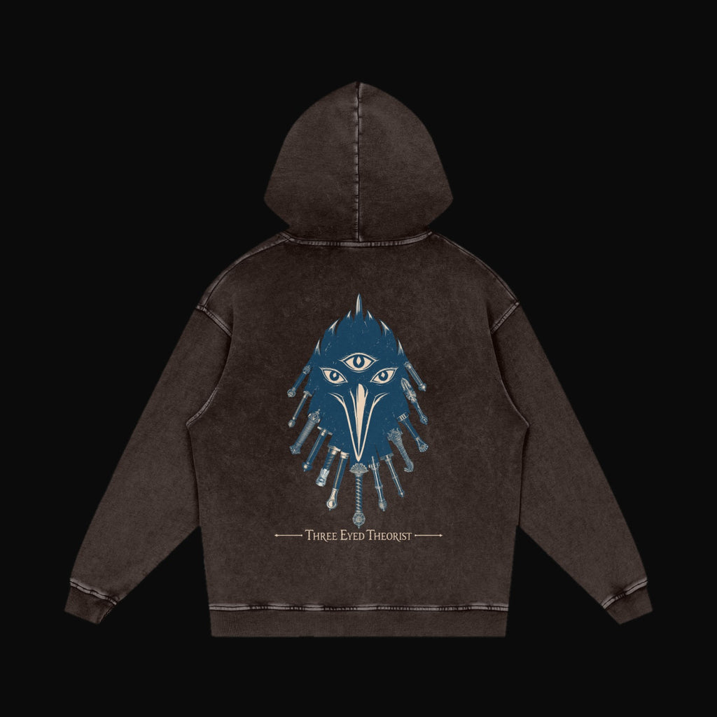 The Three Eyed Raven Hoodie - garment 4