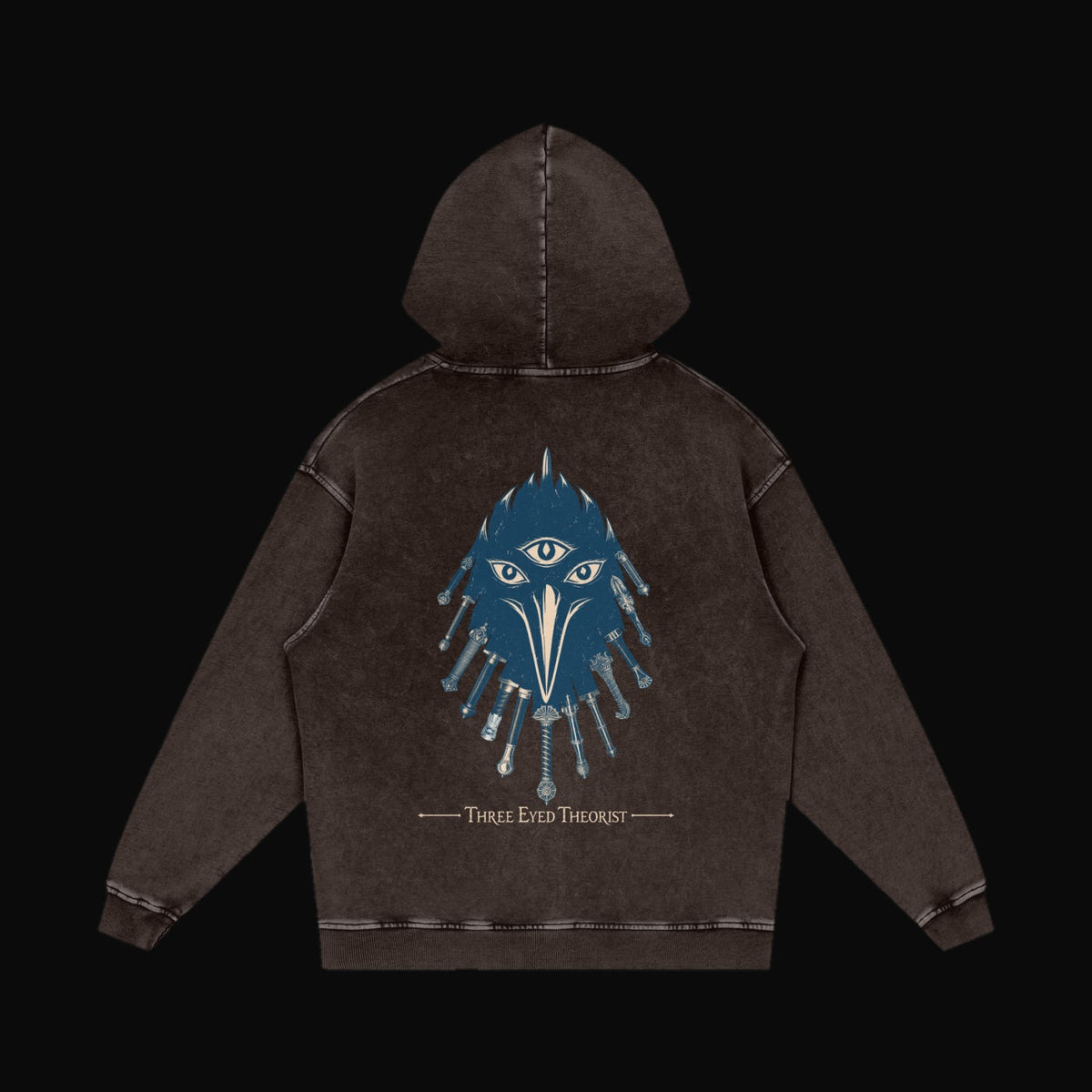 The Three Eyed Raven Hoodie - garment 4