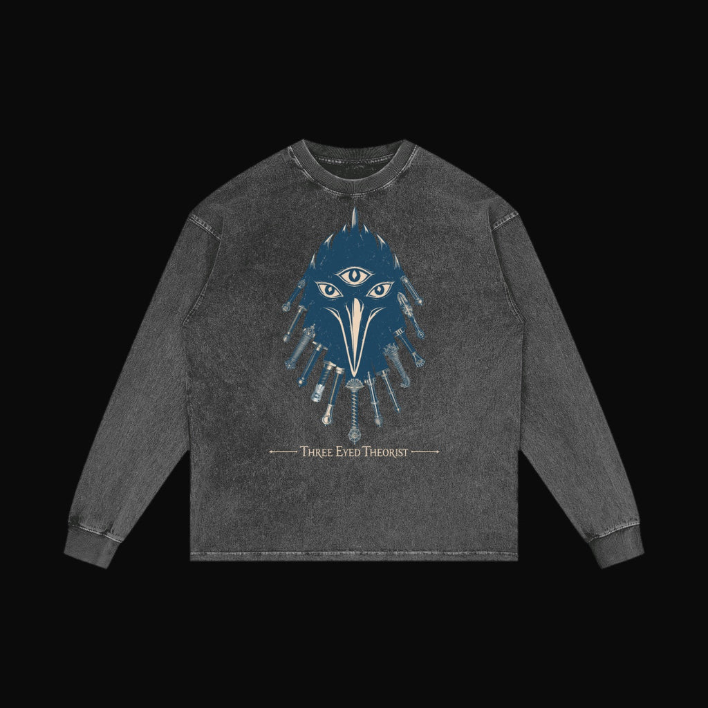The Three Eyed Raven Long Sleeve - garment 6 (art front)