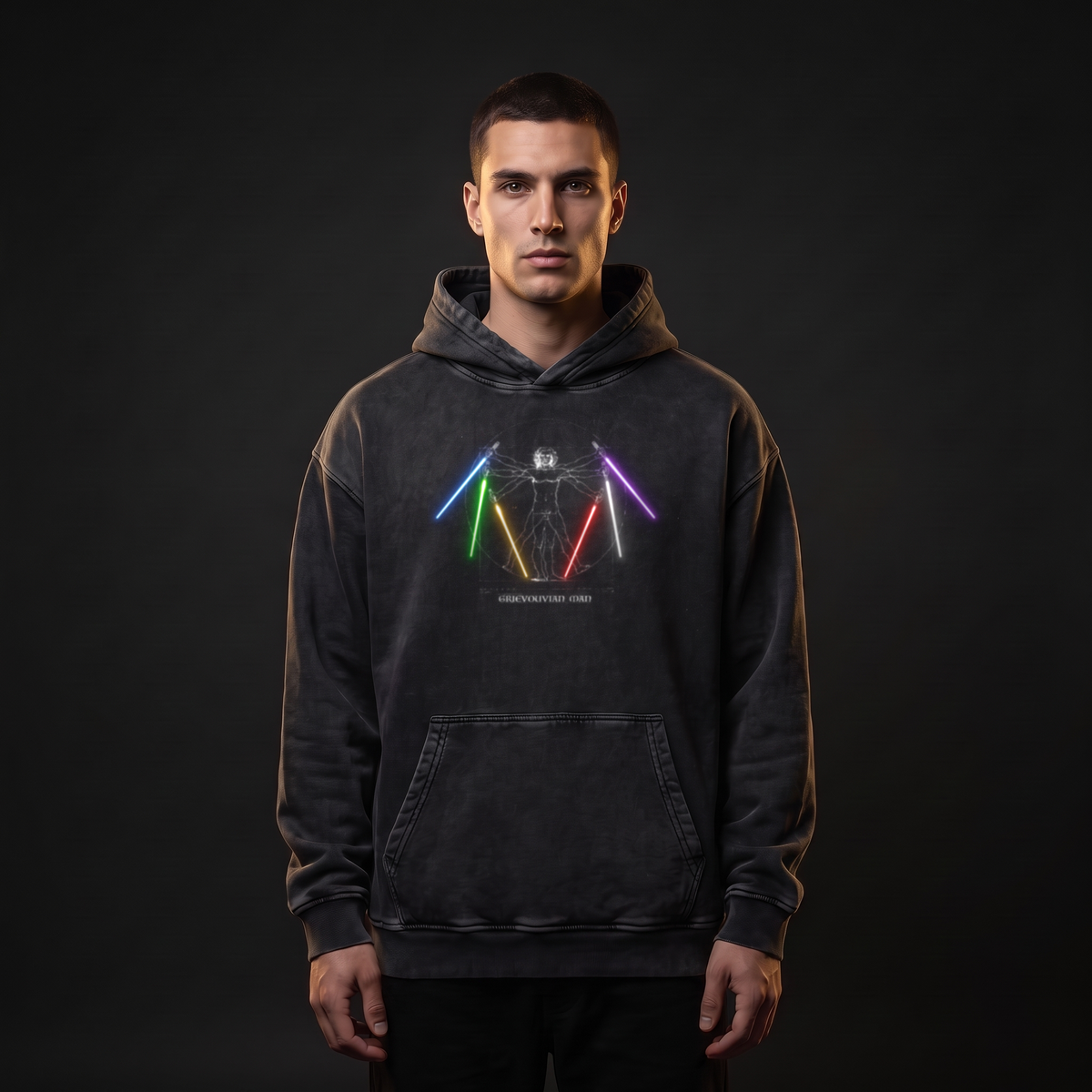 Grievouvian Man Hoodie - editorial front (art front)