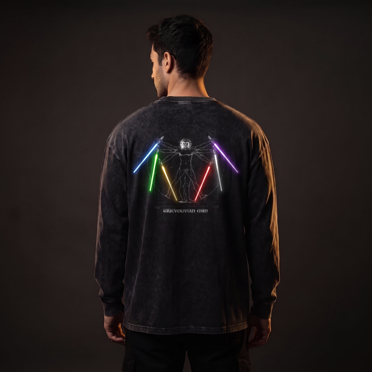 Grievouvian Man Long Sleeve - editorial back