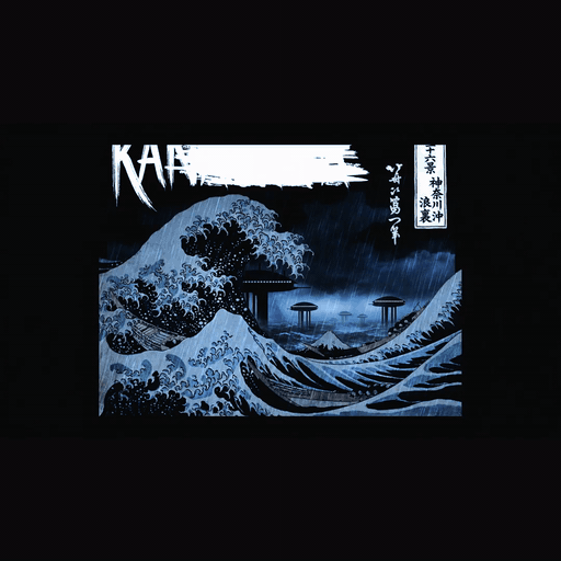 The Great Wave - living painting preview