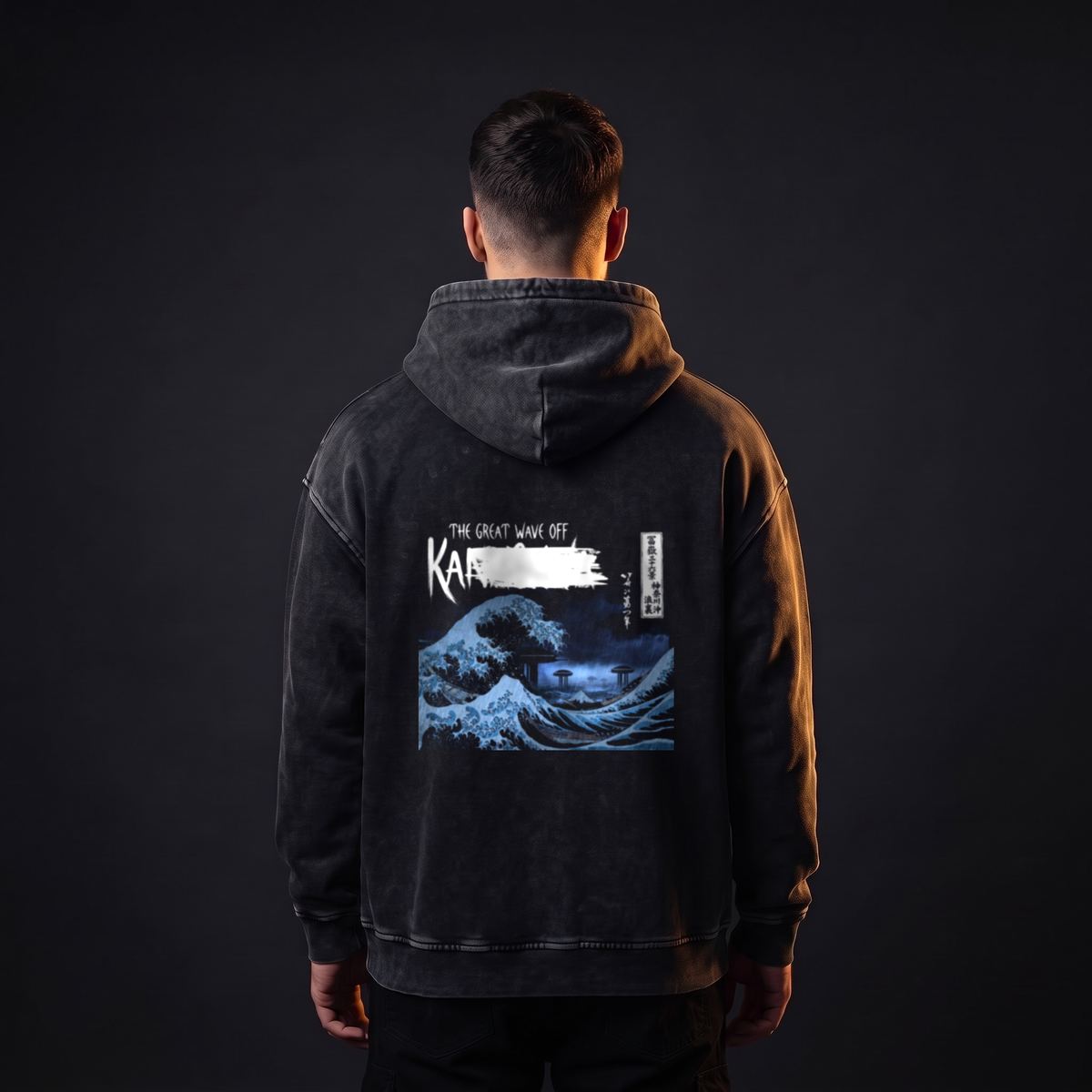 The Great Wave Hoodie - editorial back