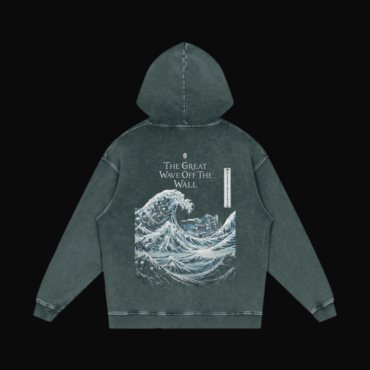 The Great Wave Off The Wall Hoodie - garment 11