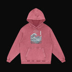 The Great Wave Off The Wall Hoodie - garment 16 (art front)