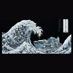 The Great Wave Off The Wall Tank - living painting preview