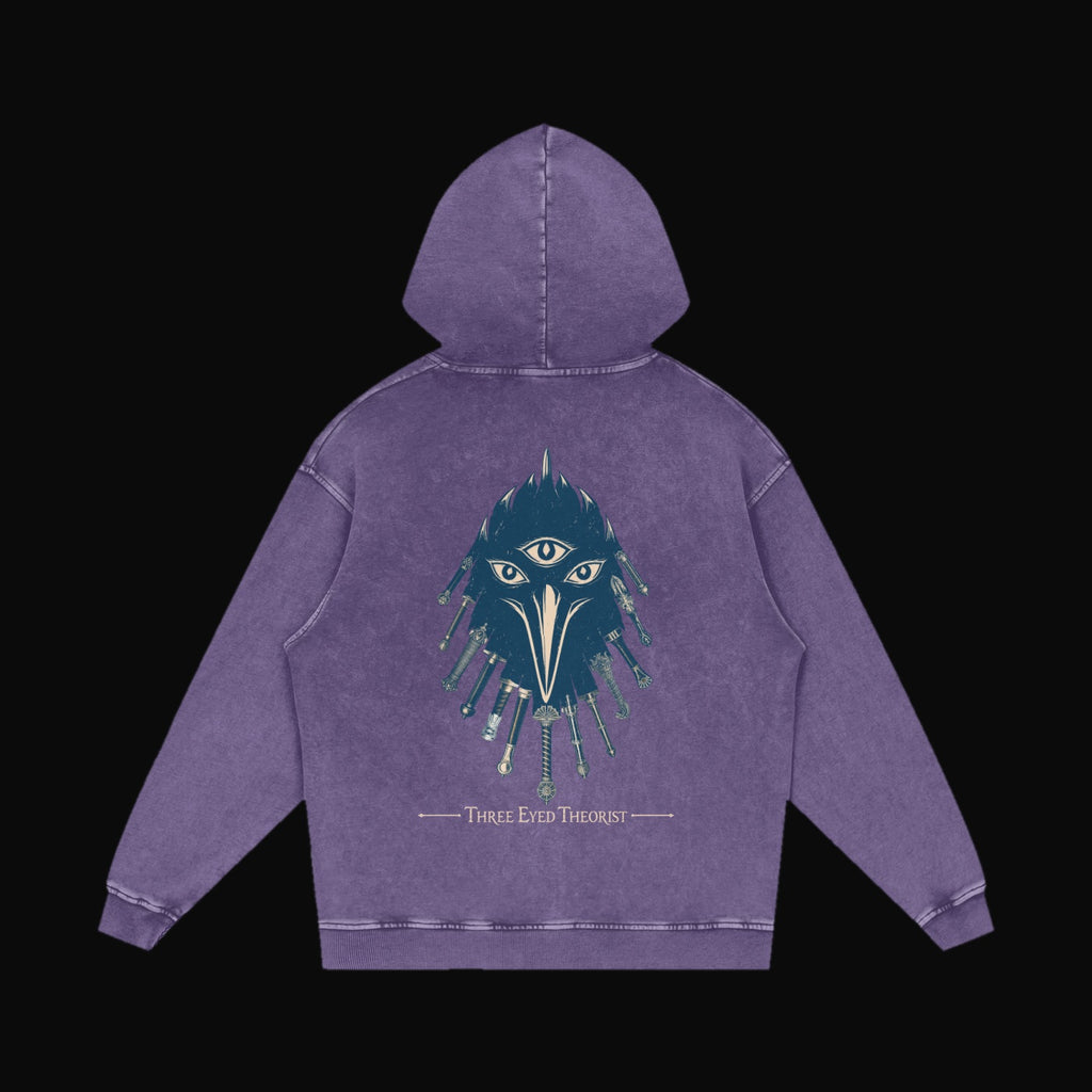 The Three Eyed Raven Hoodie - garment 19