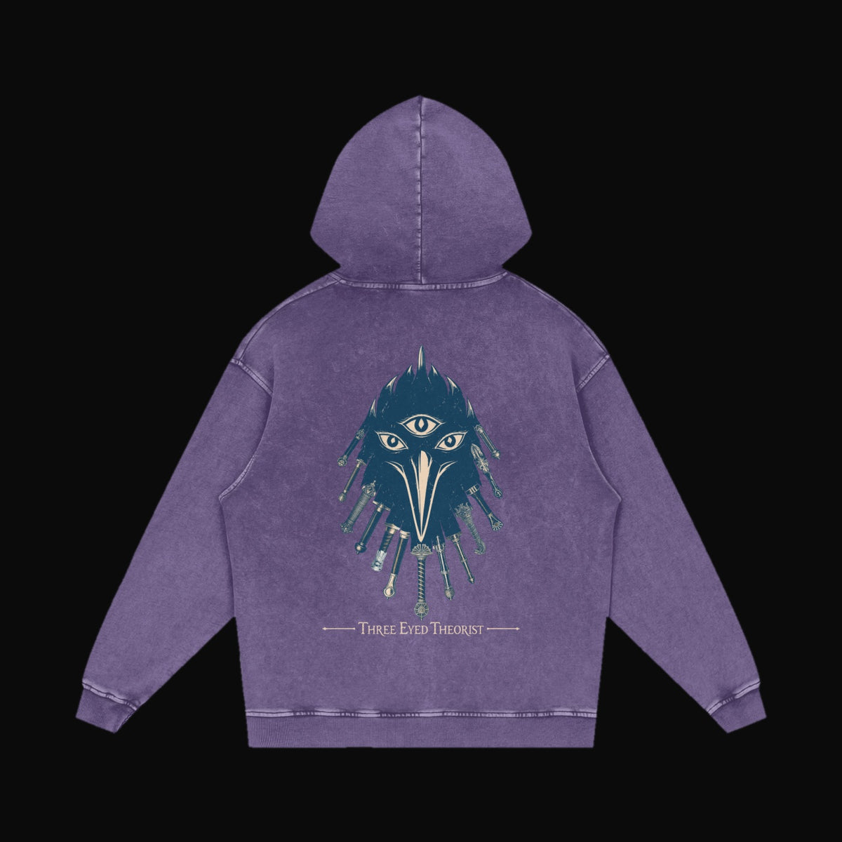 The Three Eyed Raven Hoodie - garment 19