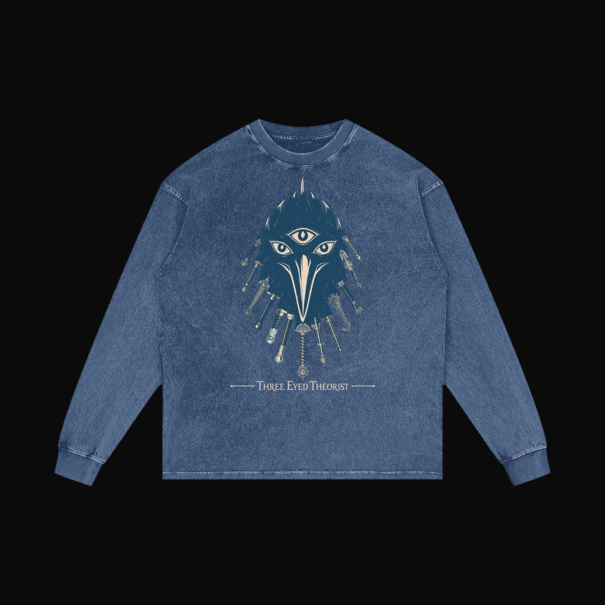 The Three Eyed Raven Long Sleeve - garment 11 (art front)
